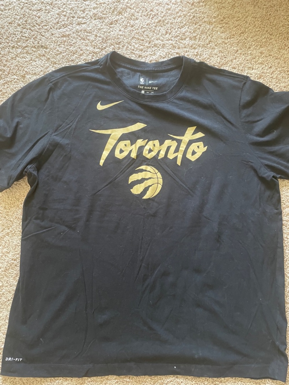 Nike Black and Gold Toronto Short Sleeve Tee